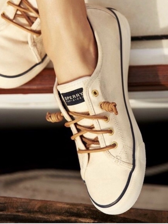 Sperry Shoes - Sperry Women's Pier View sneakers in white canvas, size 11